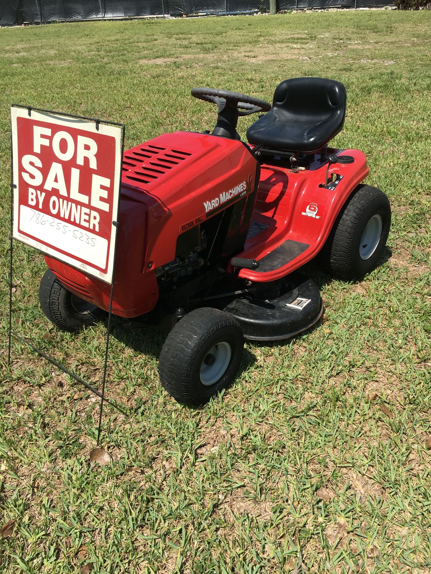 yard machine 638rl Riding Lawn Mower for Sale in Miami, FL OfferUp