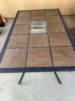 Tile outdoor table