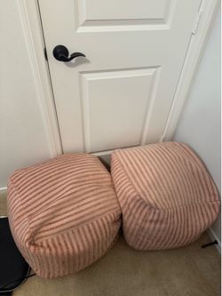 Pink bean bags