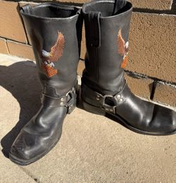Vintage Harley Davidson leather boots size 12