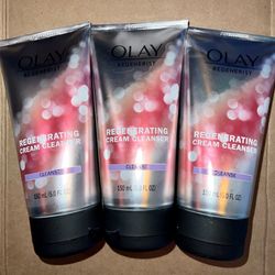 Olay Regenerist Cream Cleanser 5 Ounce Tube (150ml) (3 Pack)