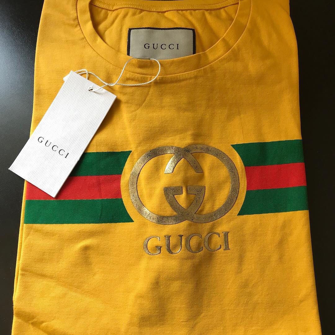Brand New: Men’s Yellow Gucci Tee-Shirt