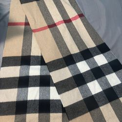 Burberry Cashmere Mega Check Scarf