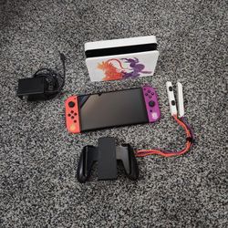 Nintendo Switch OLED Pokémon Scarlet & Violet Edition +128GB SD Card Included