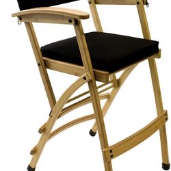 32” Deluxe Hollywood Bamboo Directors Chairs - Captains Chairs / Bar Chairs / Stools (2 Available)