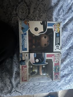 Classic Superman And Batman Pops