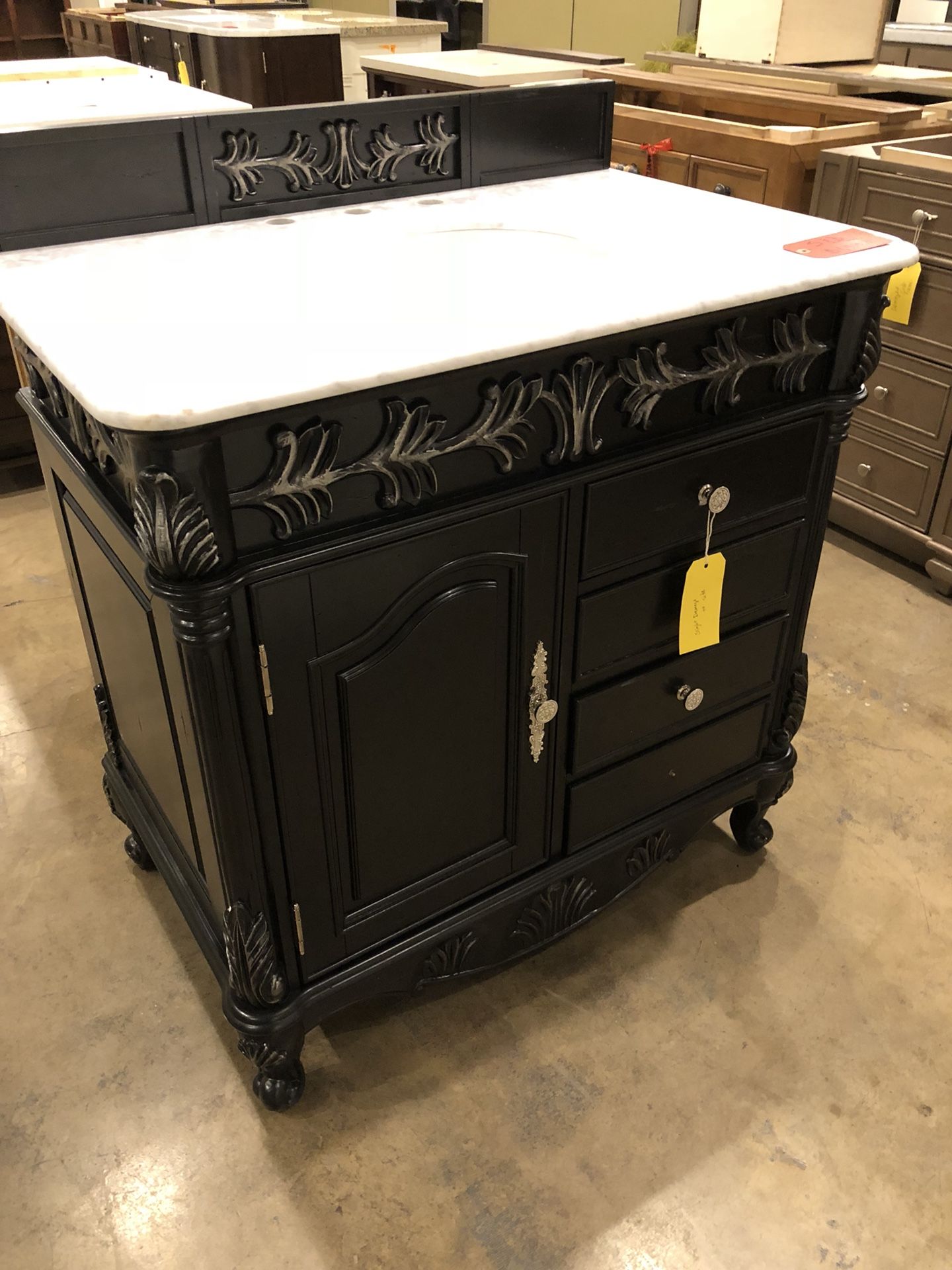36” James Martin Vanity w Carrara top