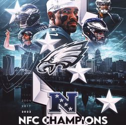 Philadelphia Eagles Black Frame 8x10 Of Your Choice