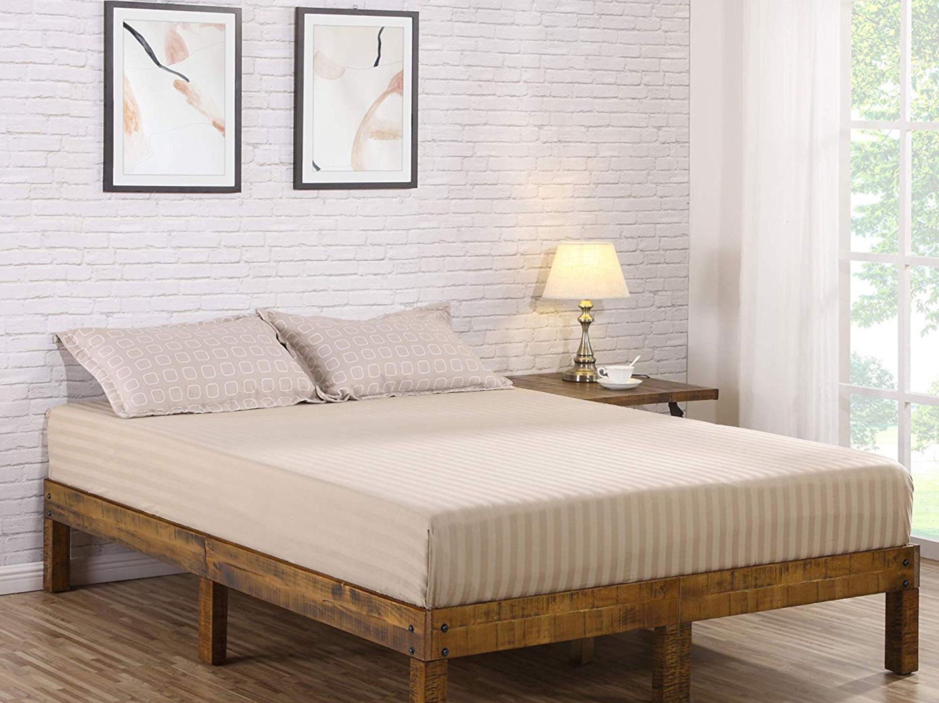 Olee queen size bed frame 14 inches high it is new in box retail price 347 plus tax here only 160.