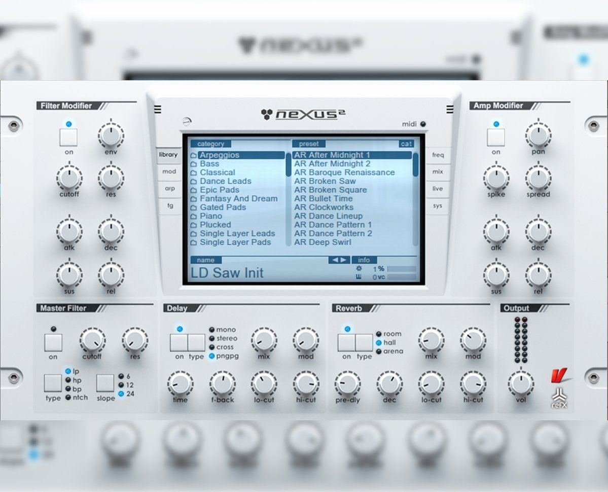 Nexus 2 with over 500 trap preset sound kits