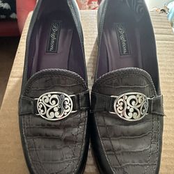 BRIGHTON Women's Author Classic Shoes Black Heels Sz 9W  $195