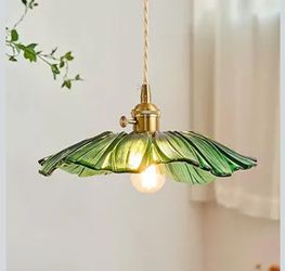 Pendant Light Kitchen Lights Glass Hanging Light Fixture Folwer Light Pendant