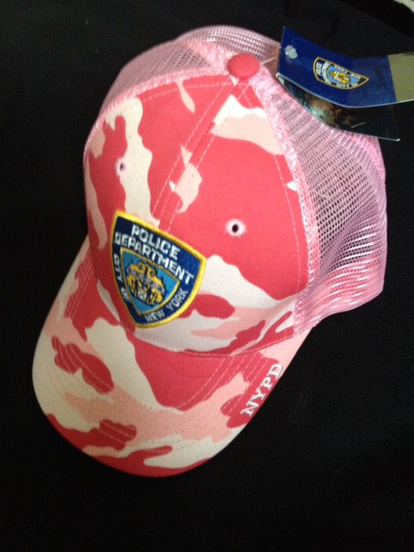 NYPD camo/pink baseball hat