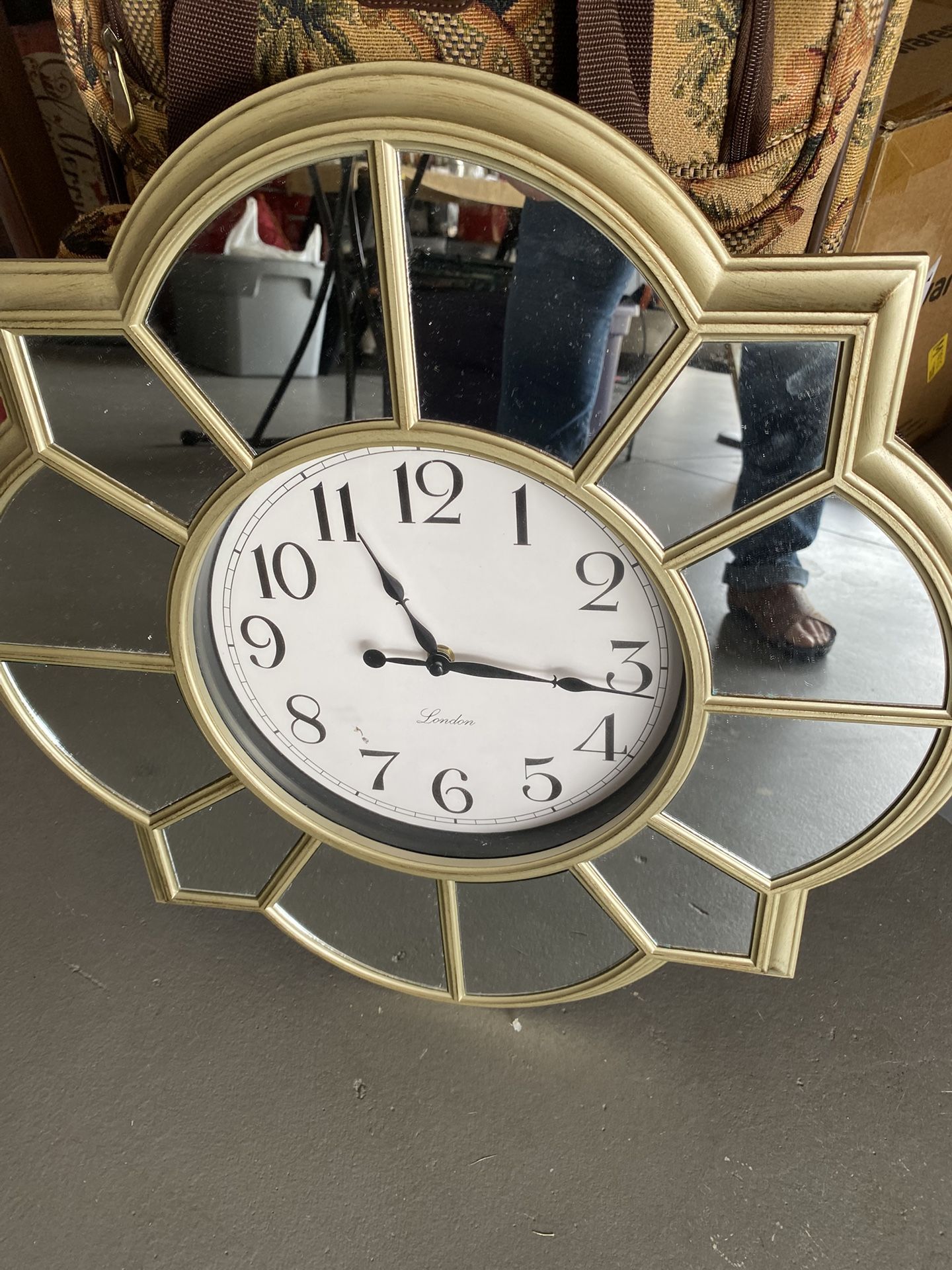 Clock With Mirror