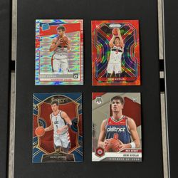 2020-21 Panini Prizm Deni Avdija RC Red Cracked Ice Rookie #290