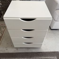 White nightstand dresser