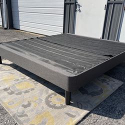 New KING Size Platform Bed Frame $135 Or $435 With 12” Gel Memory Foam Mattress 