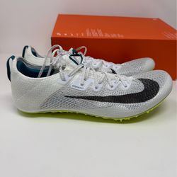 Nike Zoom Superfly Elite 2 'White Bright Spruce Men’s size 11 Shoes only doesn’t come with spikes or bag  Brand new no box  Track shoes