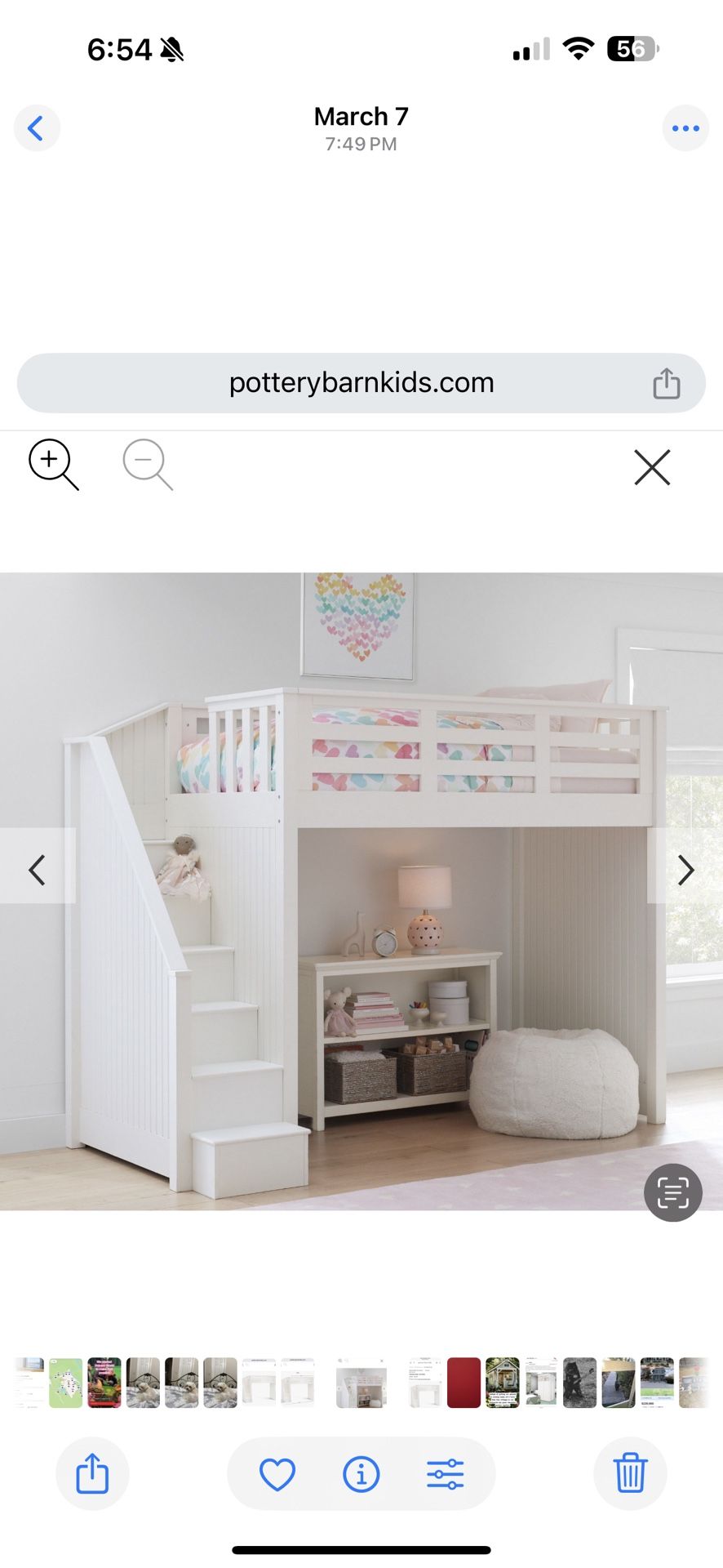 Pottery Barn Kids Loft Bed