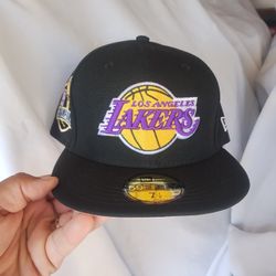 Lakers New Era Fitted Cap Size 7 1-2