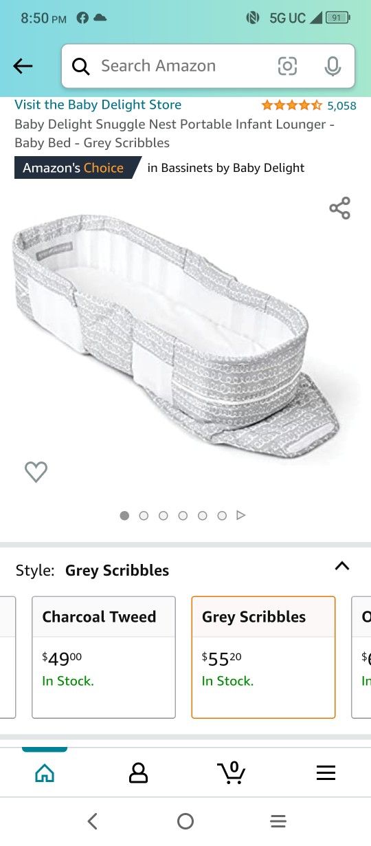 Snuggle Nest Portable Infant Lounger