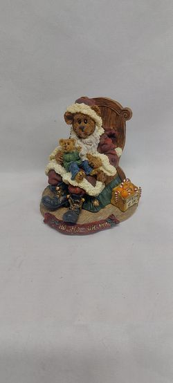 Boyds Bears Kris Kringle W/ Joey Figurine Christmas Santa Musical Box #270507