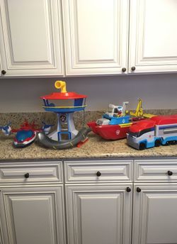 Four PAW Patrol Toys