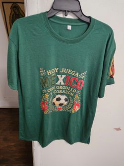 Green Mexico Soccer T-Shirt Size L