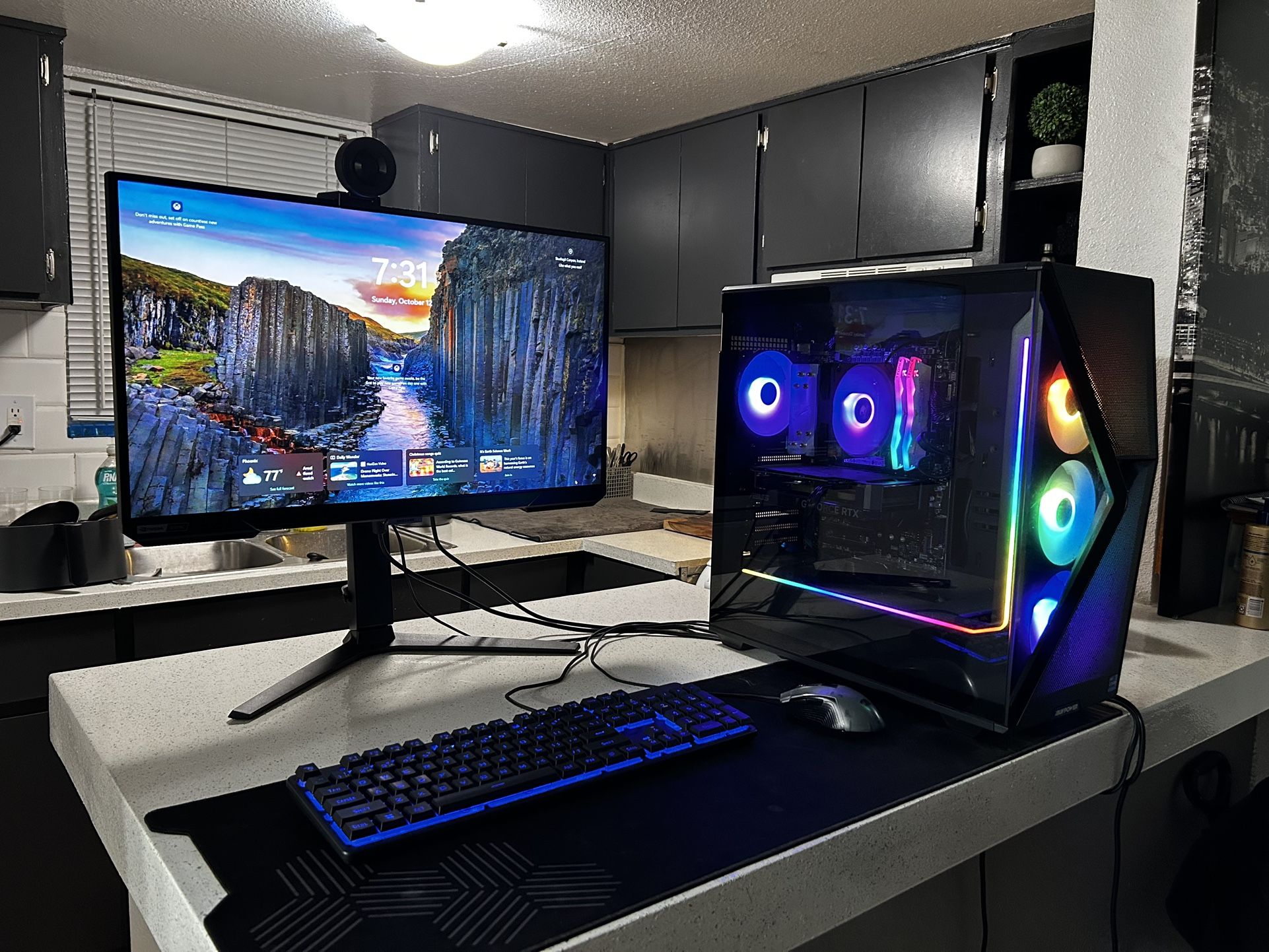Complete Gaming & Streaming Setup – iBUYPOWER i7 / RTX 4060 / Samsung 240Hz Monitor / Razer Webcam