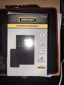 Touch pad lock for door