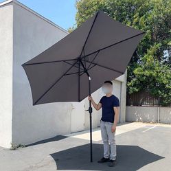 (New in box) $40 Outdoor 10ft Patio Umbrella with Tilt and Crank, Garden Market (Base not included)