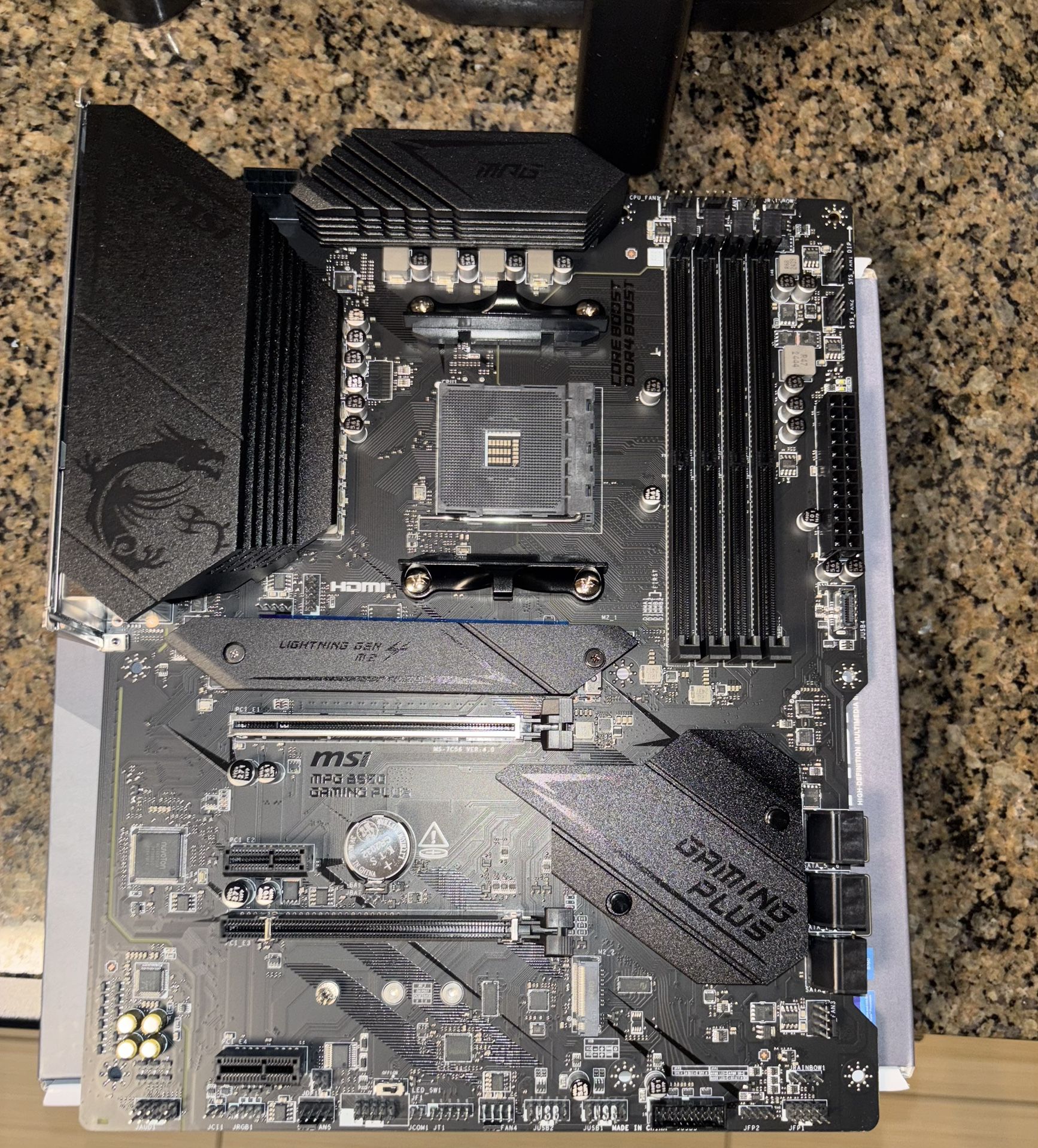 MSI MPG B550 Gaming Plus V1 Gaming Motherboard AM4, DDR4 + XPG 16GB (2x8GB) RAM