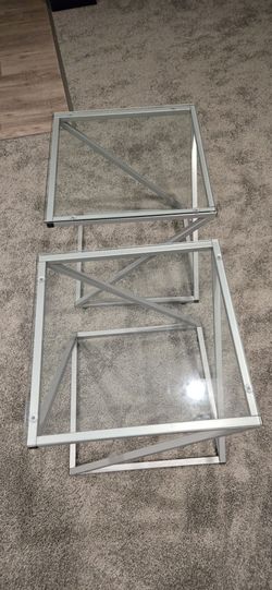 End Tables, Glass Top