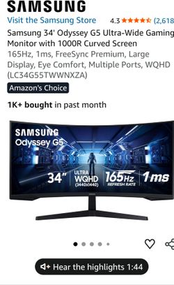 Samsung monitor for sale