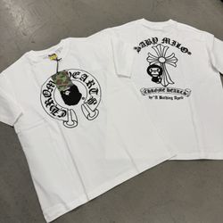 Bape x White CH Tee