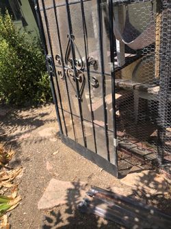 Security door.   Metal door.  Safety door