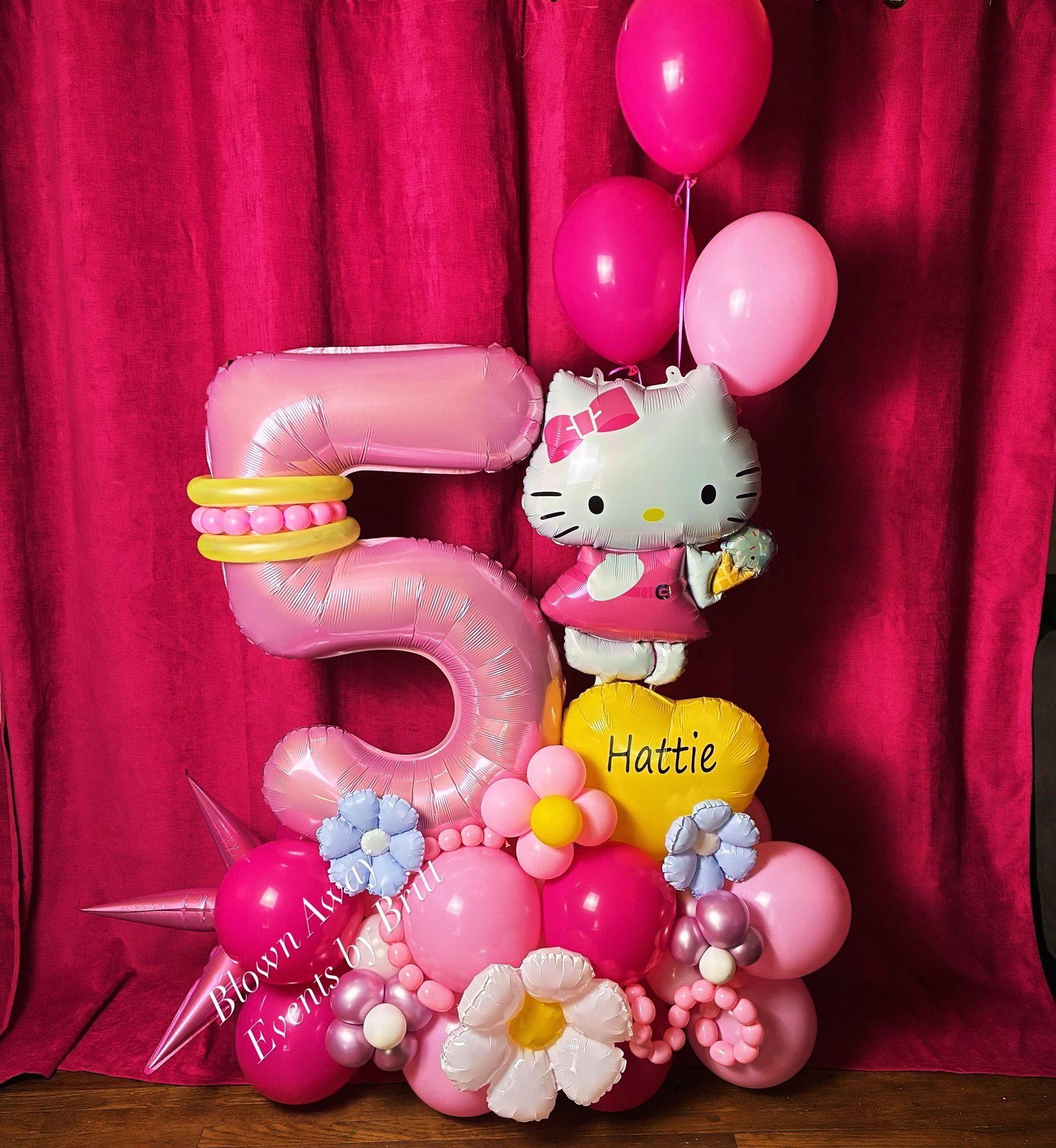 Hello Kitty Balloon Stack Birthday Balloons