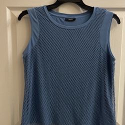 Alfani Woman Sleeveless Blue Tank Top Size M/L
