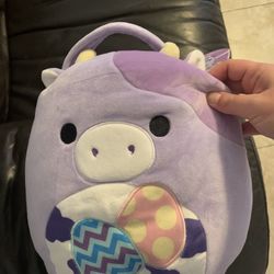 11 Inch Squishmallows Bubba The Cow Plush Easter Basket Coral Springs 33071