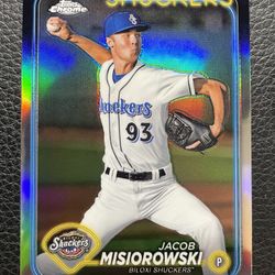 2024 Topps Chrome Pro Debut Jacob Misiorowski #PDC-171 Refractor Rookie Card