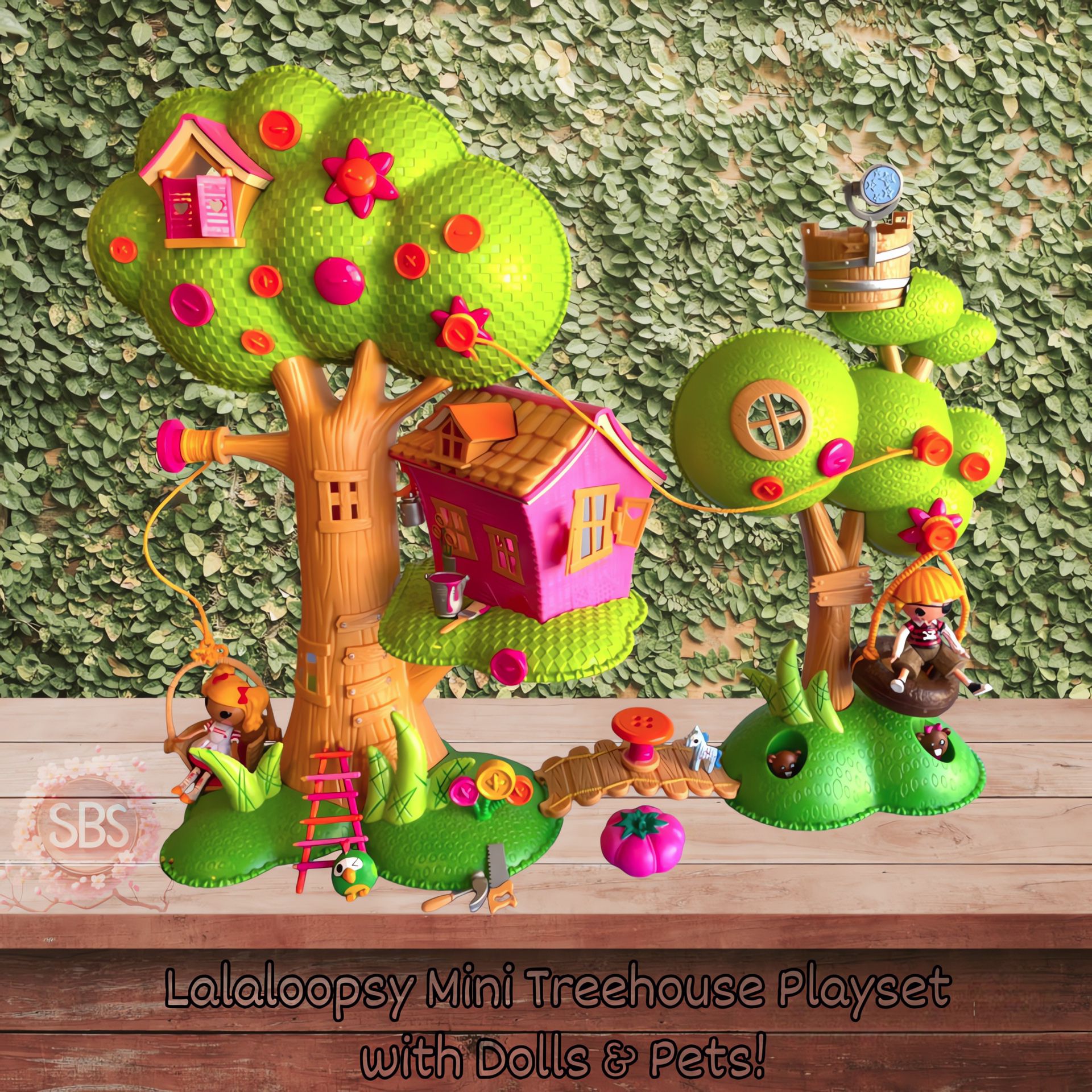 Lalaloopsy Mini Treehouse Playset w/ Dolls, Pets & Accessories!