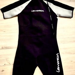Lemorecn Wetsuit Men's Shorty 3mm Neoprene Diving Jumpsuit - XXLarge XXL black