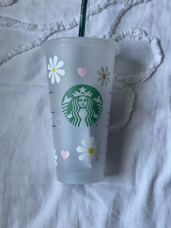 Daisy And Heart Starbucks Cold Cup