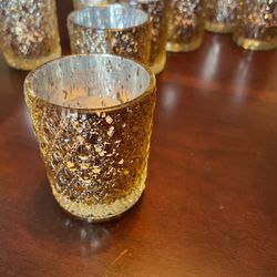 Mercury Glass Votive candles 