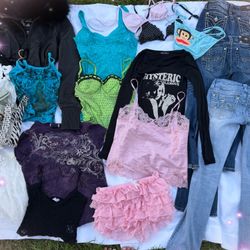 Huge Vintage Y2k Coquette Clothing Bundle