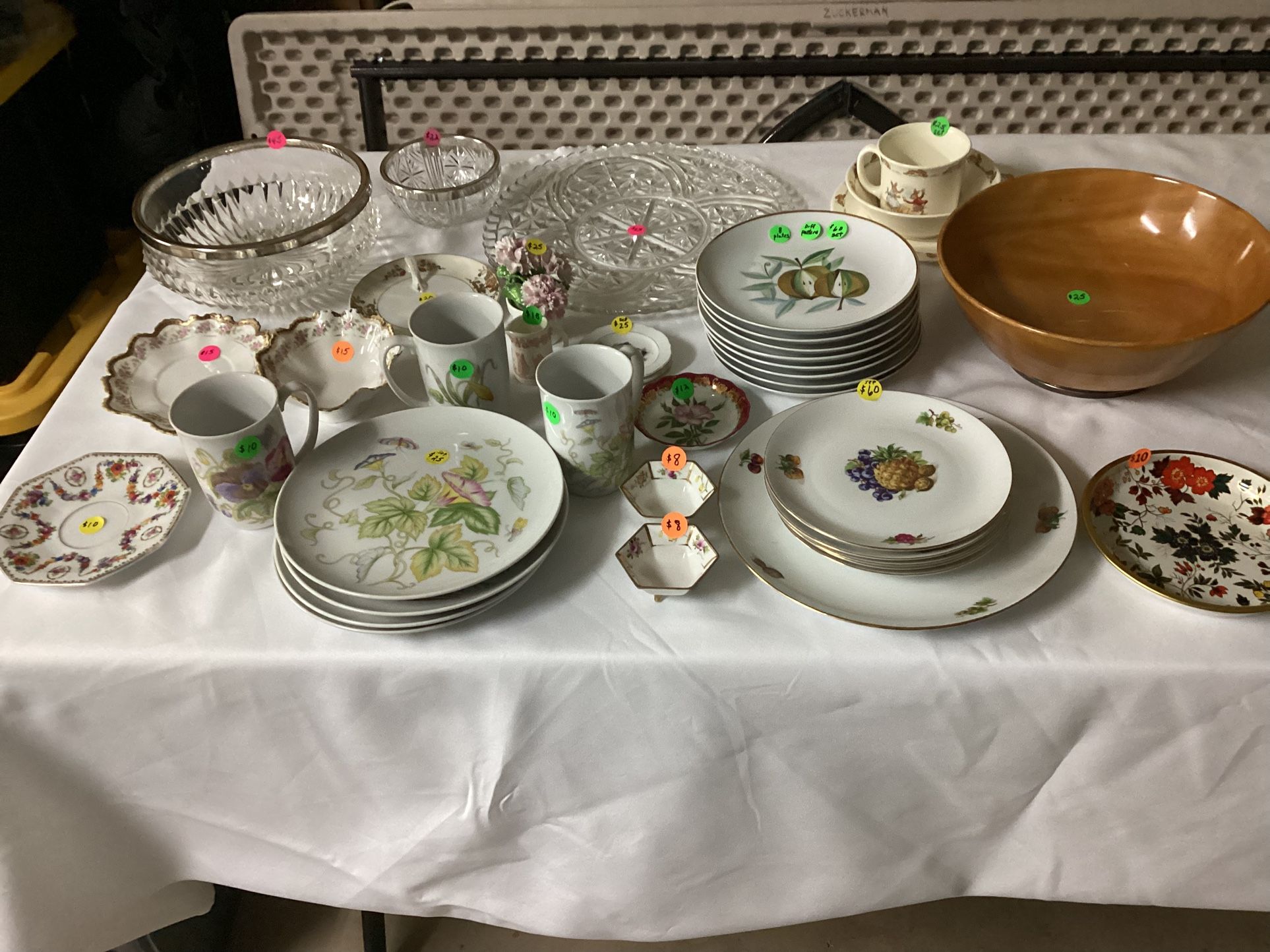 Various Vintage China, Porcelain And Crystal