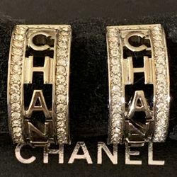 CHANEL Ring Hoop Earrings 
