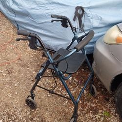 Rolator Walker With Brakes Seat