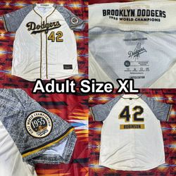 Brooklyn Dodgers Jackie Robinson Jersey Adult Size XL SGA 4/15/26