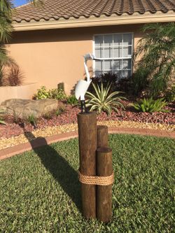 Outdoor key west theme pool patio yard art